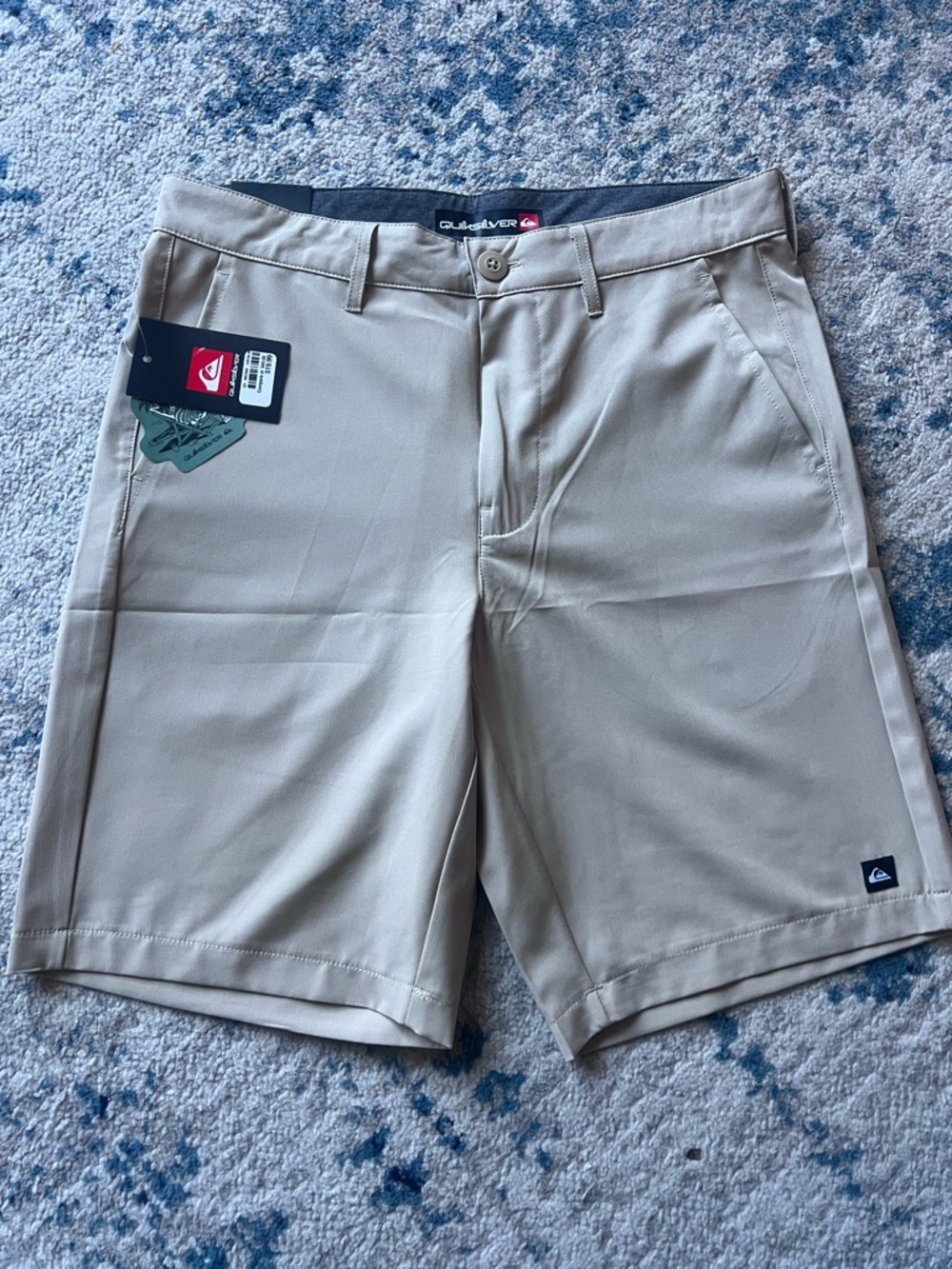 Quiksilver Men's Flat Front Shorts - Beige